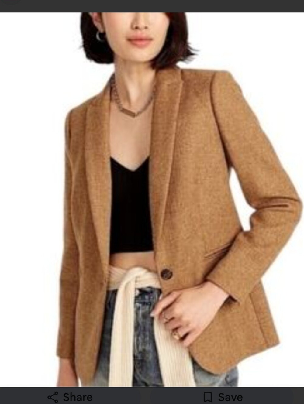 J. Crew Parke Blazer In Shetland Wool